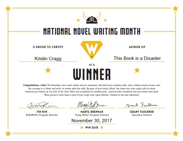 NaNoWriMo Follow-up Part 2